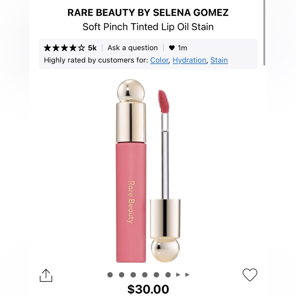 Rare Beauty Soft Pinch Tinted Lip Oil in Hope